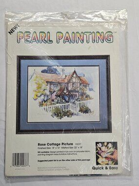 Candamar Designs Pearl Painting  10237 Rose Cottage